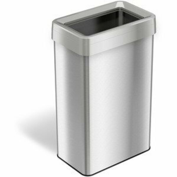 Hls Commercial Trashcan, Opentop, Stainless HLCHLS21UOT